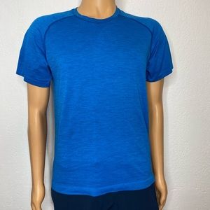 Lululemon Swiftly Tech Short Sleeve Shirt Men’s Size M Blue Lightweight EUC